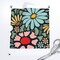 Retro Modern Bold Floral 70S Bohemian Botanical Flowers Daisy Groovy Vibrant Mcm Midcentury Large Scale Custom Printed Fabric by Spoonflower Various Fabrics by the Yard or Fat Quarter